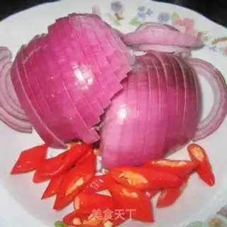 Make Onions and beans step 1