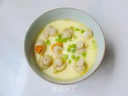 Make Scallops and eggs step 9