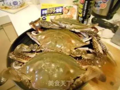 Make Curry crabs step 0