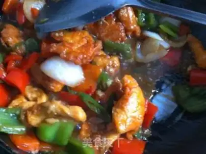 Make Indian chili chicken step 12