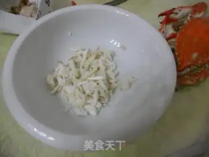 Make Crab powdered eggs step 1