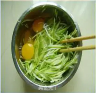Make Squid egg pancakes step 1