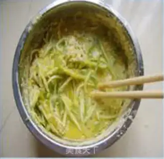 Make Squid egg pancakes step 2