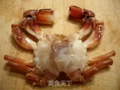 Make Egg yolk crab step 1