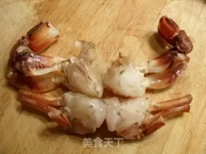 Make Egg yolk crab step 2