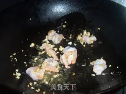 Make Garlic shrimp doll food step 10