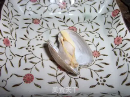 Make Flower clams and eggs step 4