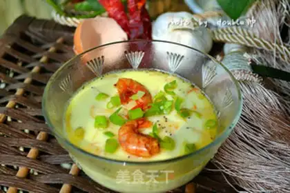Make Shrimp skin steamed eggs step 5
