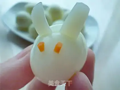 Make Little rabbit quail eggs step 5