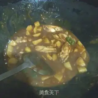 Make Curry potato chicken wings step 7