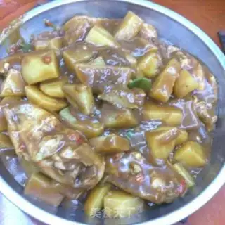 Make Curry potato chicken wings step 8