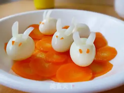 Make Little rabbit quail eggs step 8