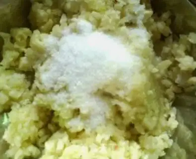 Make Garlic fan steam tape step 3