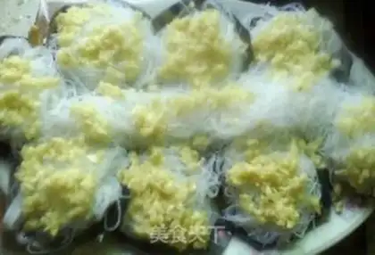 Make Garlic fan steam tape step 4
