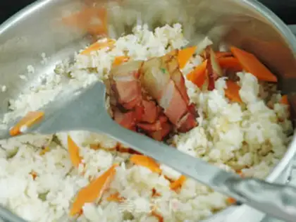 Make Chicken fried rice step 5