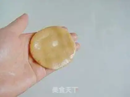 Make The egg yolk mooncake step 10
