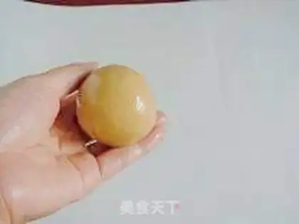 Make The egg yolk mooncake step 13