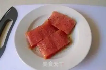 Make Fried salmon step 1