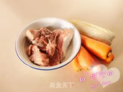 Make Carrot steak corn soup step 0