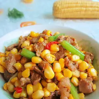 Make Sweet corn fried meat step 6