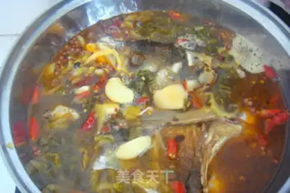 Make Spicy sour fish head step 7
