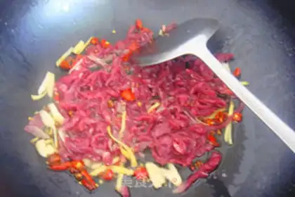 Make Dried beef silk step 6
