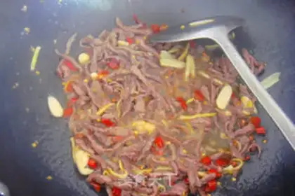 Make Dried beef silk step 7