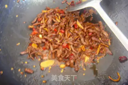 Make Dried beef silk step 8