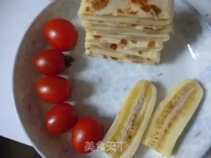 Make Milk banana cake step 11