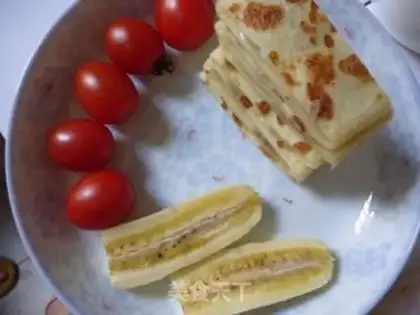 Make Milk banana cake step 12