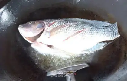 Make Home burning fish step 2