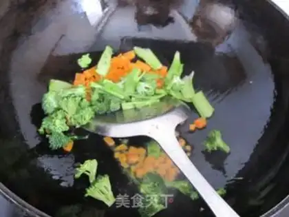 Make Vegetable rice step 1