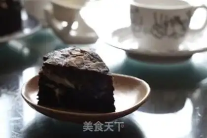 Make Almond cheese brownie step 8