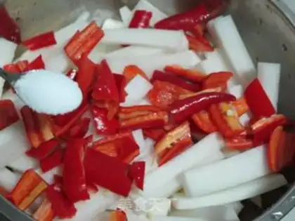 Make Spicy radish step 2