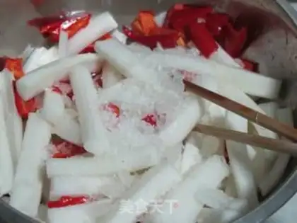 Make Spicy radish step 3
