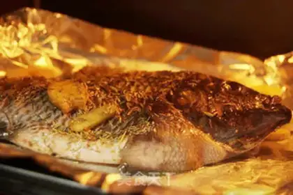 Make Chiffon roasted fish step 6