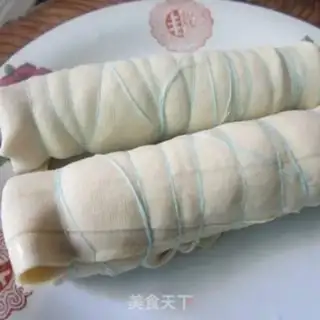 Make Tie tofu skin step 3