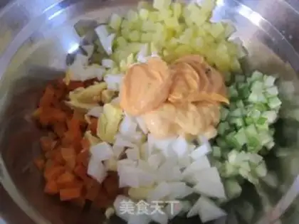 Make A salad bread step 4