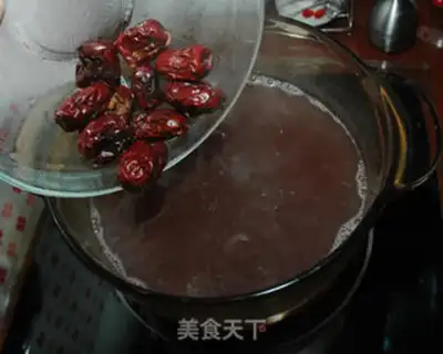 Make Red bean rice porridge step 3