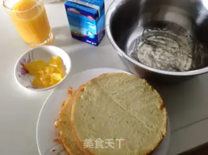 Make Orange mousse cake step 0