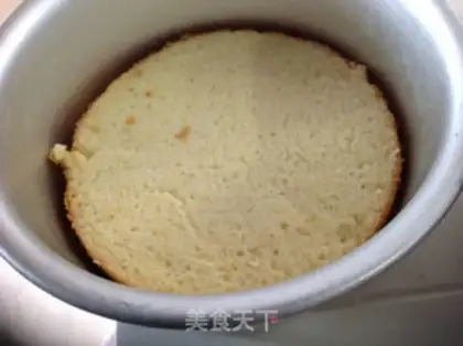 Make Orange mousse cake step 4
