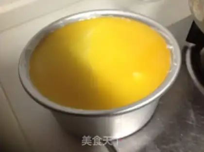 Make Orange mousse cake step 8
