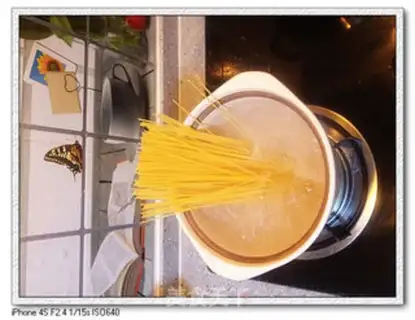 Make Fish fragrance pasta step 2
