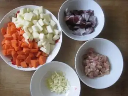 Make Curry chicken step 1
