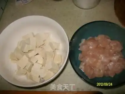 Make Chicken tofu step 0