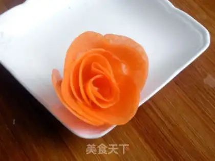 Make Carrot roses step 9