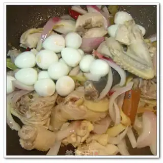 Make A quail egg chicken step 5