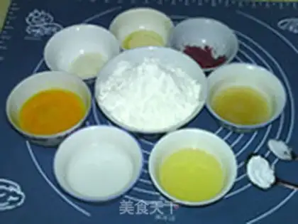 Make Rose Cloud Leg Mooncake step 0