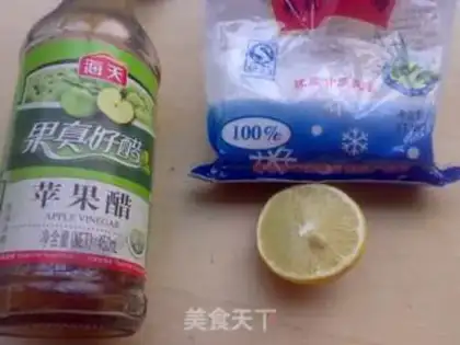 Make Lemon sugar vinegar radish step 1