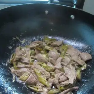 Make Spicy liver step 3